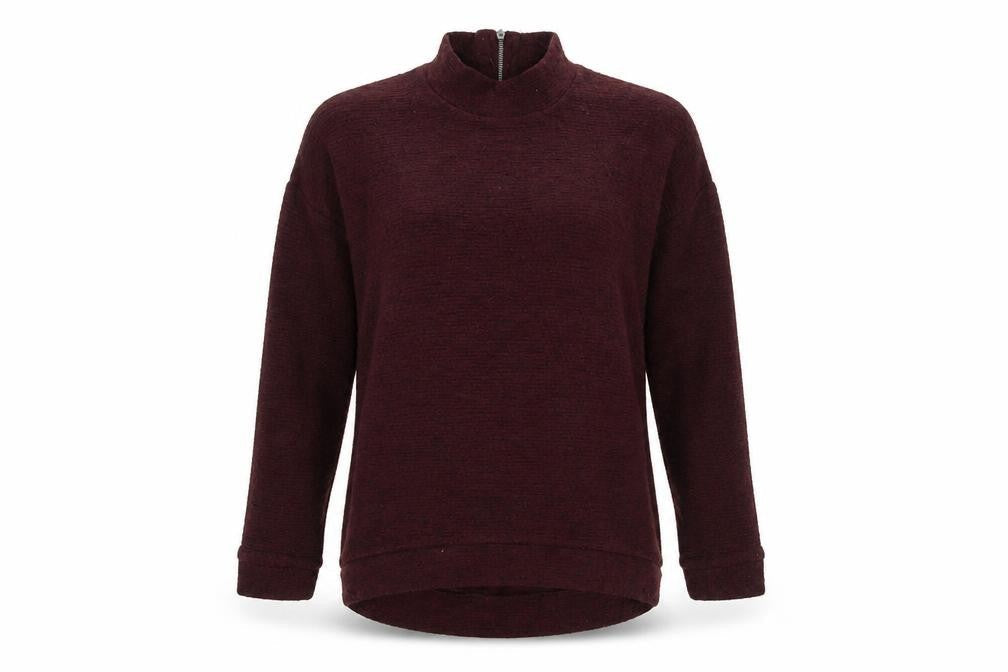 Next Women's Red Mock Neck Long Sleeve Jumper Size 6