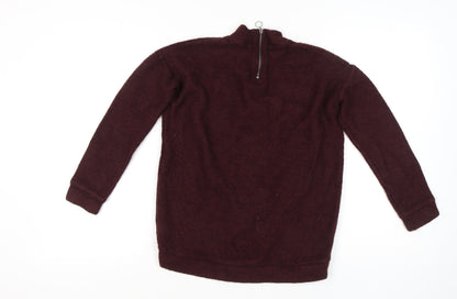 Next Women's Red Mock Neck Long Sleeve Jumper Size 6