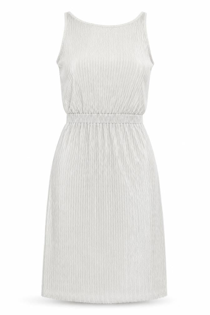 Next Petite Women’s Silver One Shoulder Sheath Dress Size 8 Knee Length
