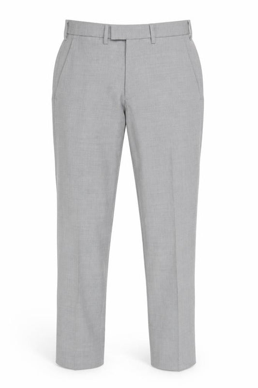 Marks & Spencer Men's Grey 30W 31L Regular Fit Wool Blend Dress Pants