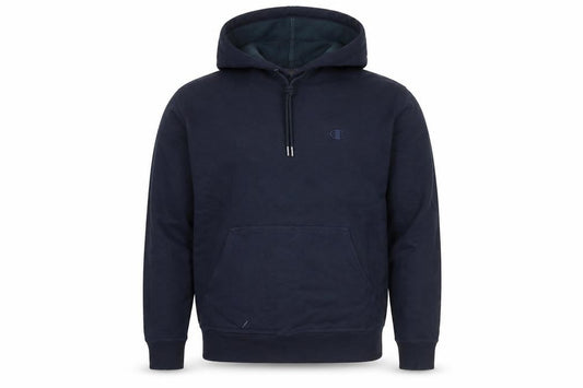 Champion Men's Navy Blue Pullover Hoodie Regular Fit Size M Fleece