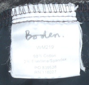 Boden Women’s Grey Straight Leg Jeans Size 12 Tall Stretch Denim