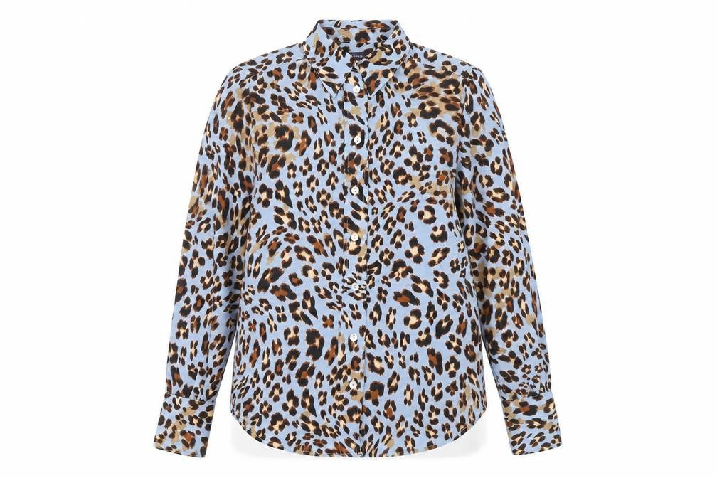 Marks & Spencer Women’s Multicoloured Leopard Print Button-Up Shirt Size 6