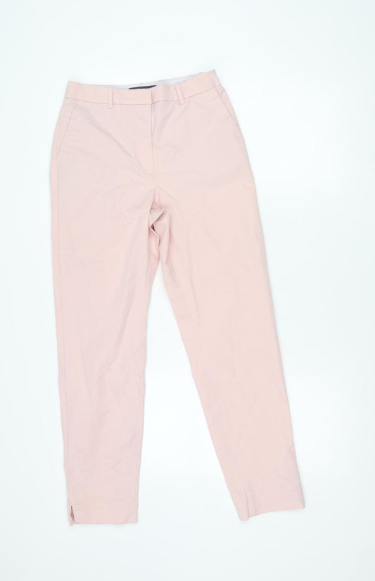 Marks and Spencer Women's Pink Chino Trousers Size 6 Straight Leg
