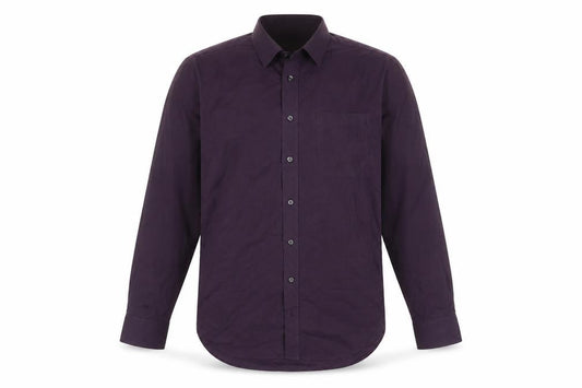 Marks & Spencer Men's Purple 16in Collar Regular Fit Woven Shirt