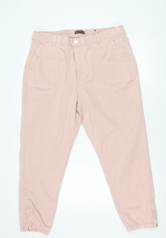 Marks and Spencer Women’s Pink Cargo Trousers Size 20 Regular