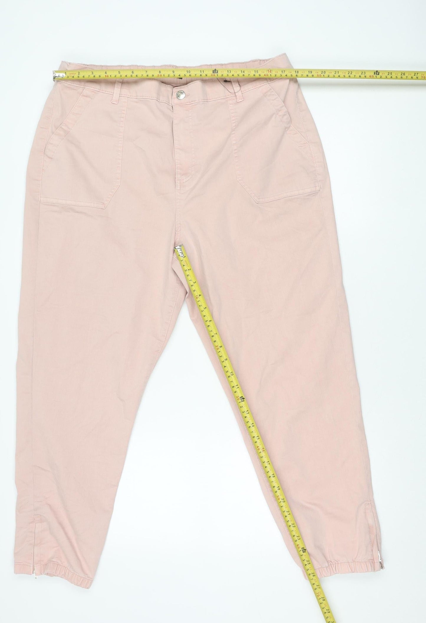 Marks and Spencer Women’s Pink Cargo Trousers Size 20 Regular