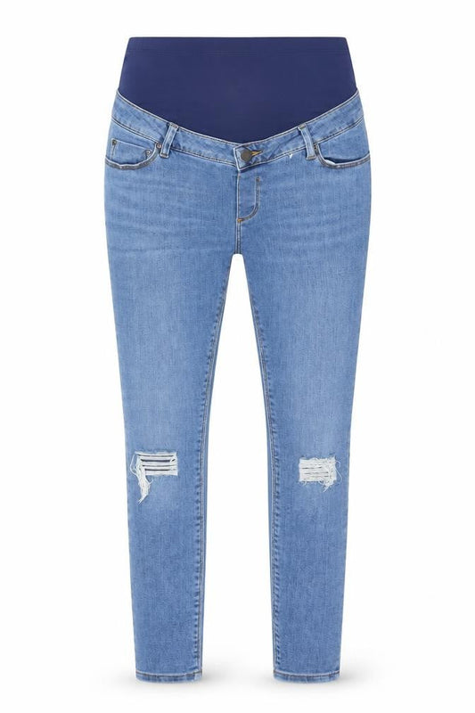 ASOS Women’s Blue Size 8 Maternity Skinny Distressed Jeans