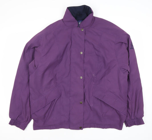 Proquip Womens Purple XL Rain Coat Waterproof Mid-Length Jacket