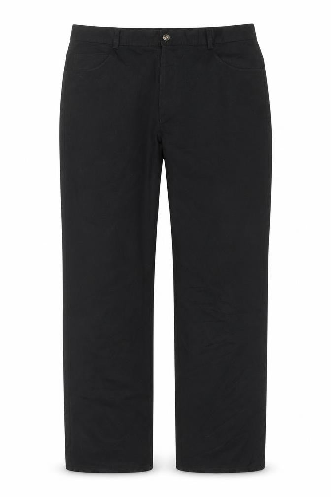 Tom Wolfe Men's Black 34in Polyester Viscose Trousers