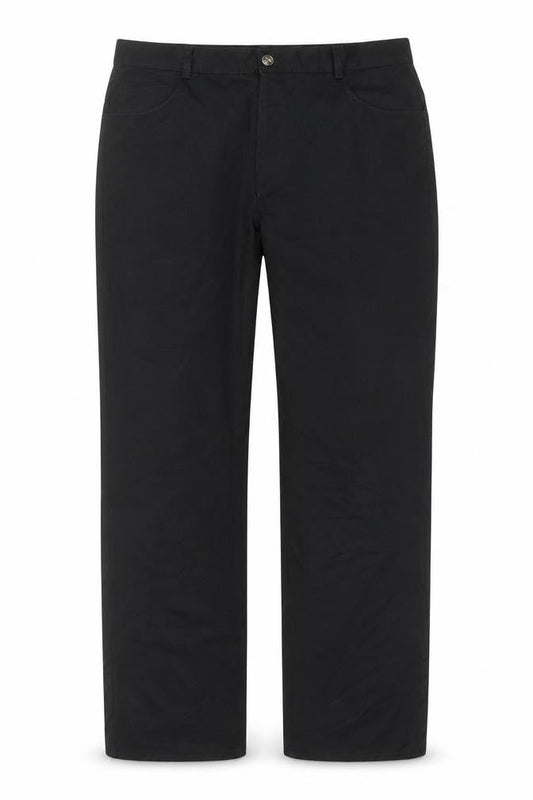 Tom Wolfe Men's Black 34in Polyester Viscose Trousers
