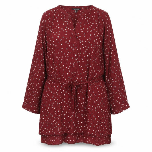 Atmosphere Women’s Red Bird Print Shirt Dress Size 20 Knee Length