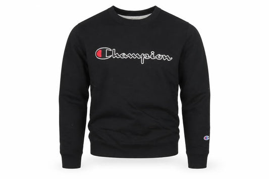 Champion Men’s Black Pullover Sweatshirt Small Logo Athleticwear