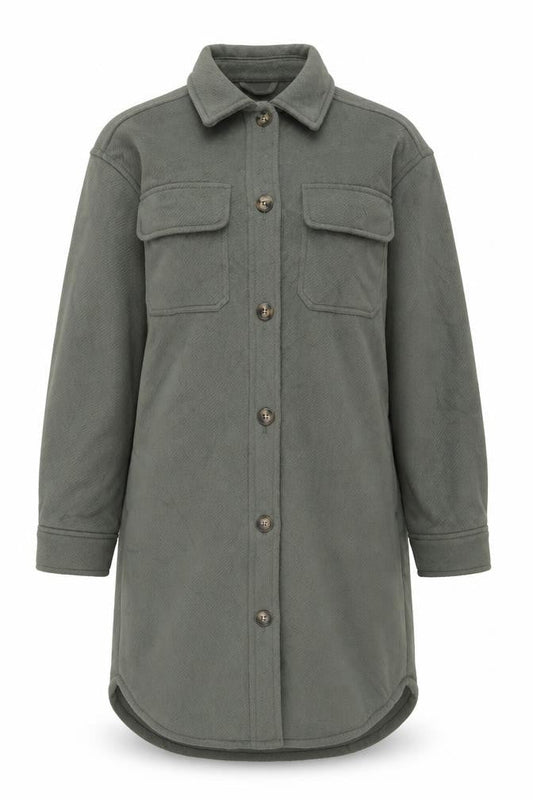 Marks & Spencer Women’s Green Long Jacket Size S Polyester Viscose