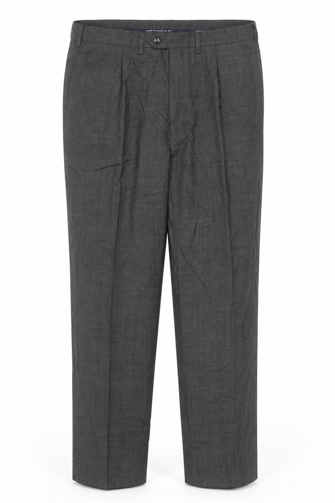 Marks & Spencer Men's Grey XL Regular Fit Wool Blend Dress Pants