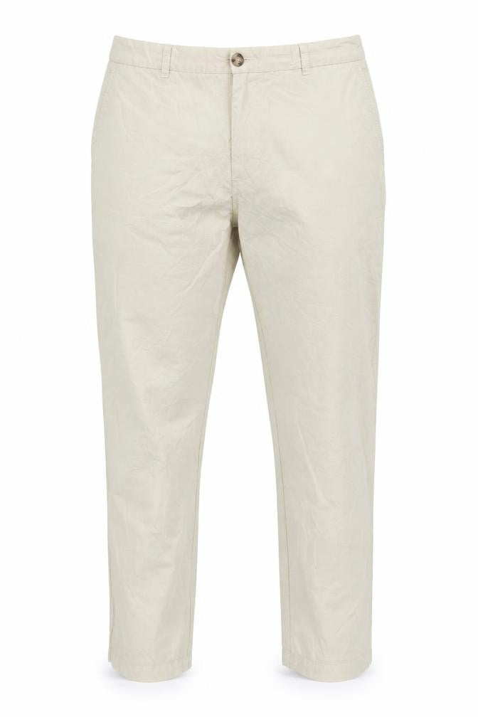 Marks & Spencer Men's Beige Chino Trousers Size 20 Regular Fit