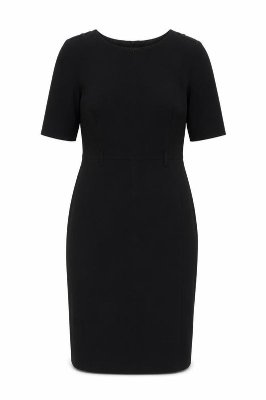 Marks & Spencer Women’s Black Sheath Dress Size 8 Knee Length Workwear