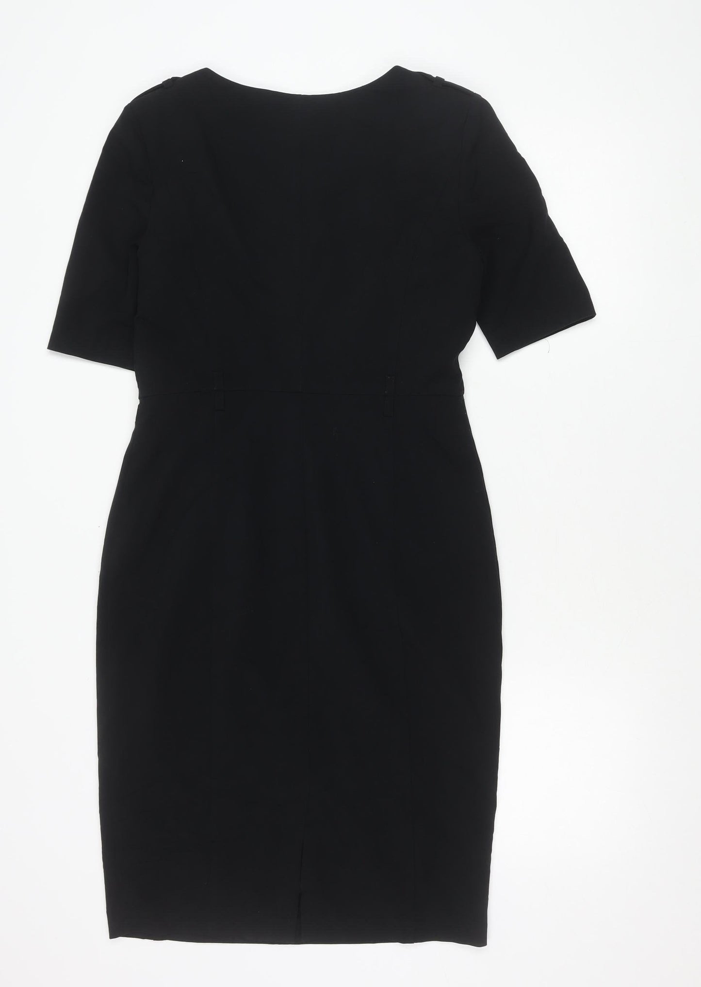 Marks and Spencer Women’s Black Sheath Dress Size 8 Knee Length Workwear