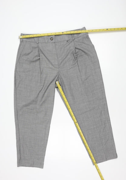Marks Womens & Spencer ’s Grey 16 Regular Dress Pants Straight Leg