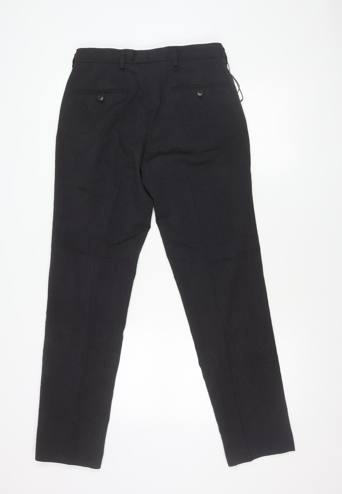 Marks and Spencer Men's Grey Slim Fit Dress Pants 30W 31L