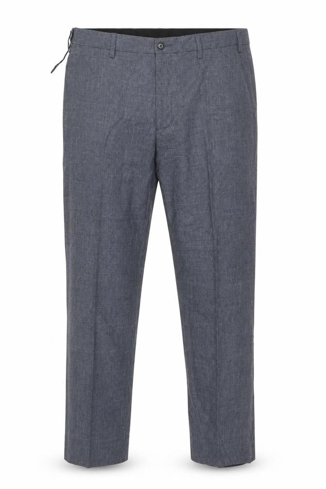 Marks & Spencer Men's Grey Chambray Trousers 36W 29L Regular Fit