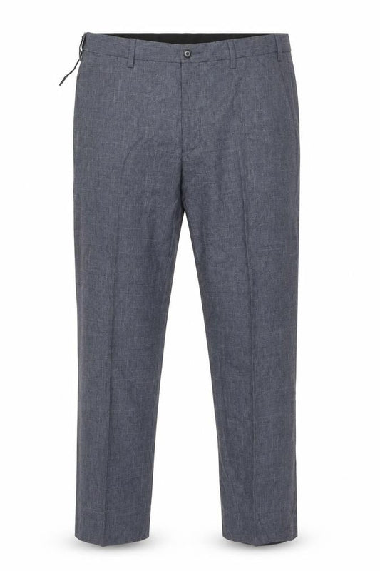 Marks & Spencer Men's Grey Chambray Trousers 36W 29L Regular Fit