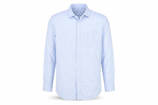 Next Men's Blue Striped Regular Fit Dress Shirt 39cm M Long Sleeve