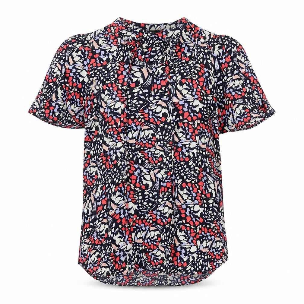 Marks & Spencer Women’s Multicoloured Floral Blouse Size 6 Short Sleeve