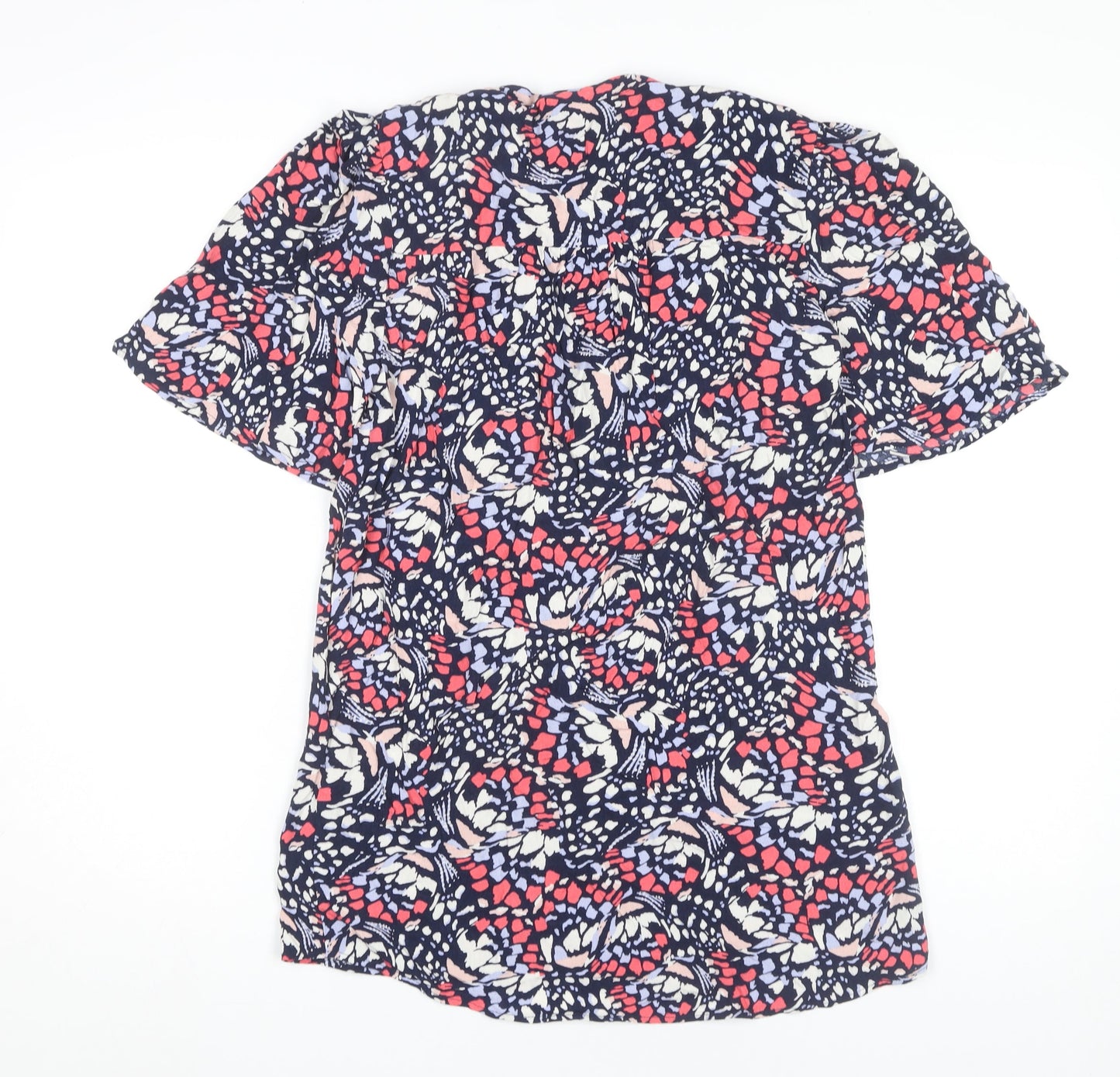 Marks and Spencer Women’s Multicoloured Floral Blouse Size 6 Short Sleeve