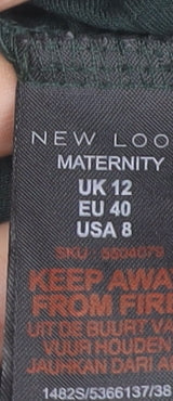New Look Maternity Green Knee Length Bodycon Dress UK 12