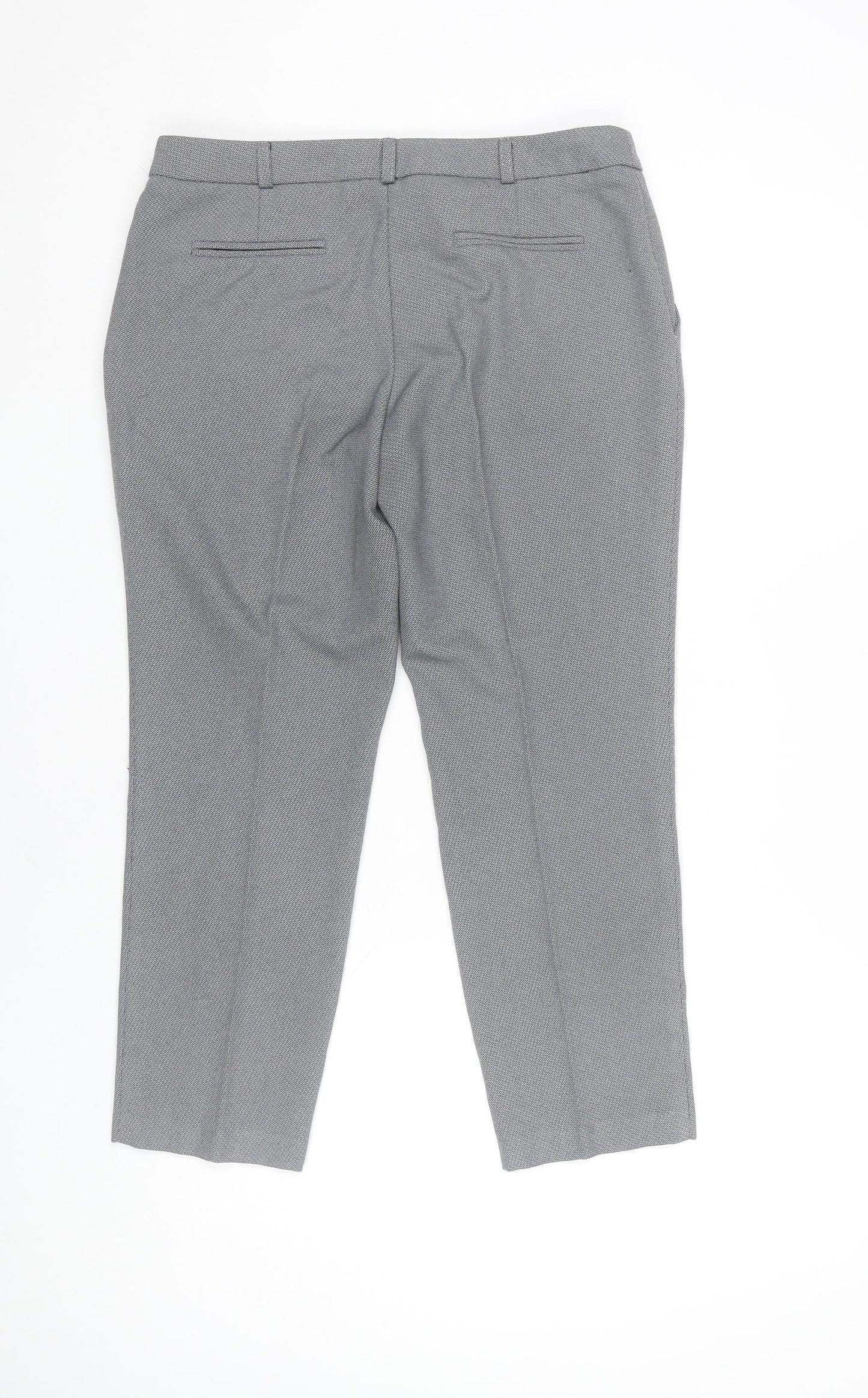 Dorothy Perkins Women’s Grey Herringbone Dress Trousers Size 10
