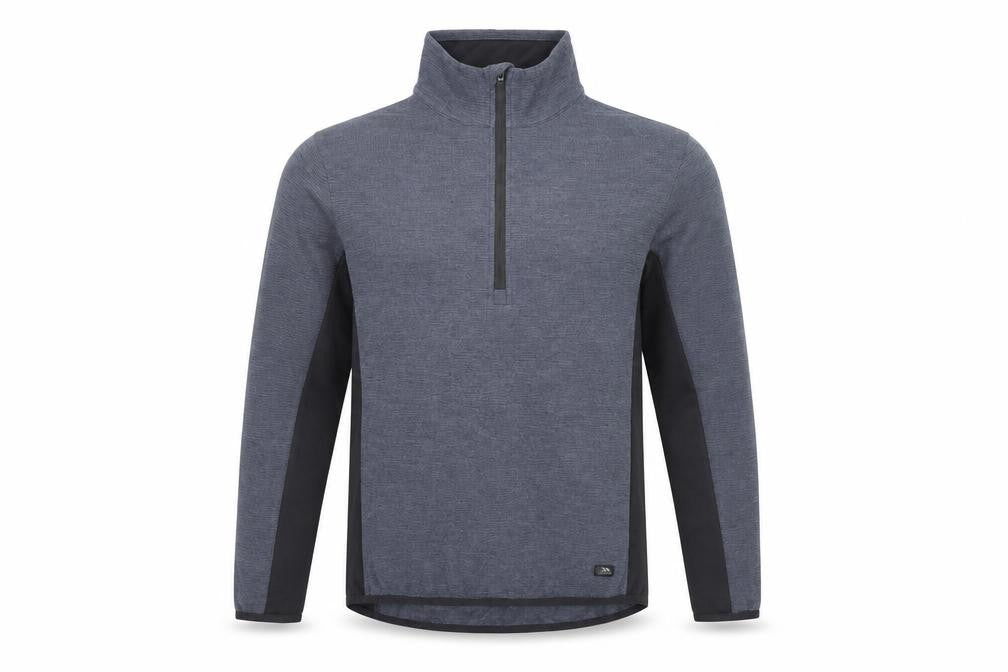 Trespass Men’s Blue 1/2 Zip Outdoor Sweatshirt M Regular Fit