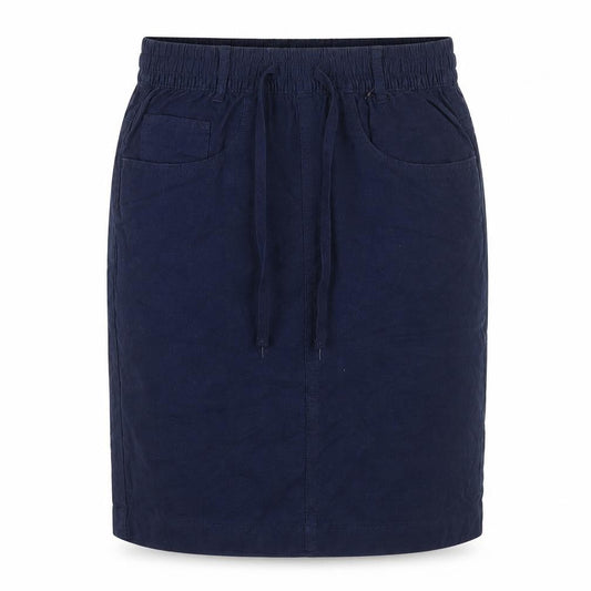 Marks & Spencer Women’s Blue Knee Length Linen Viscose Skirt Size 6