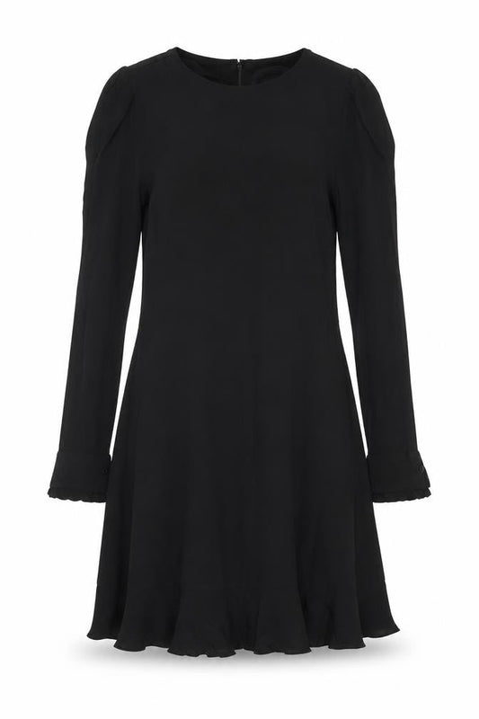 Marks & Spencer Womens Black Viscose Shift Dress Size 8