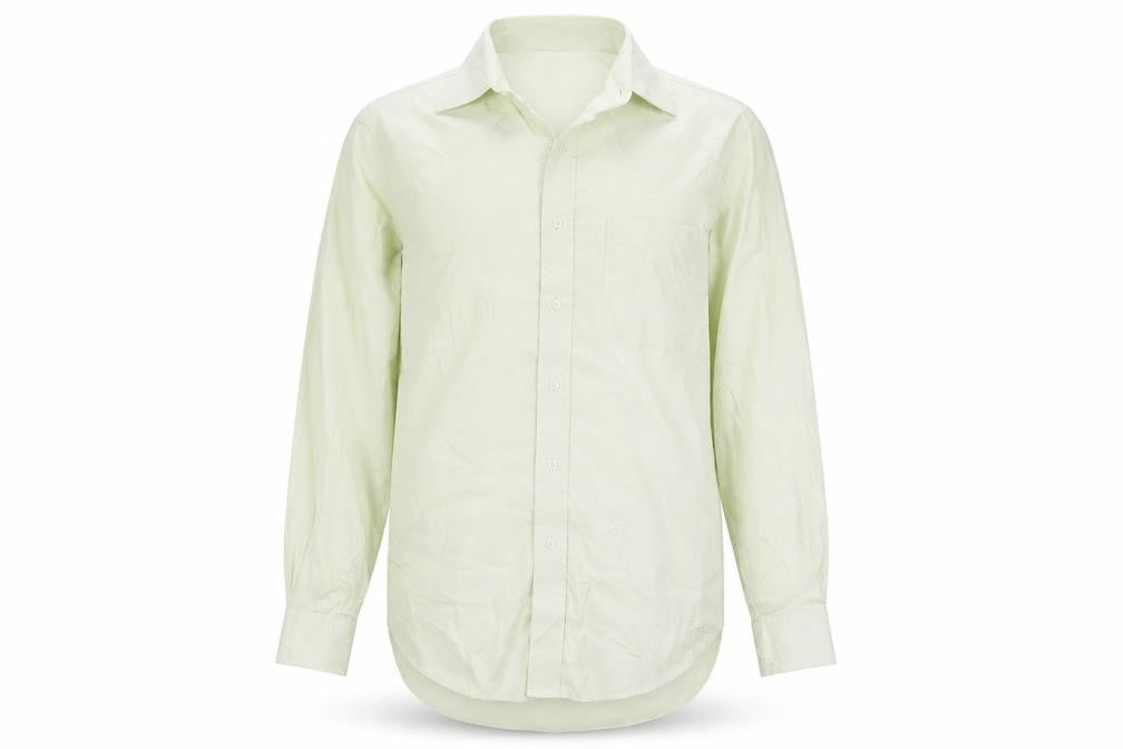 Jos. A. Bank Men's Green Slim Fit Long Sleeve Cotton Shirt M