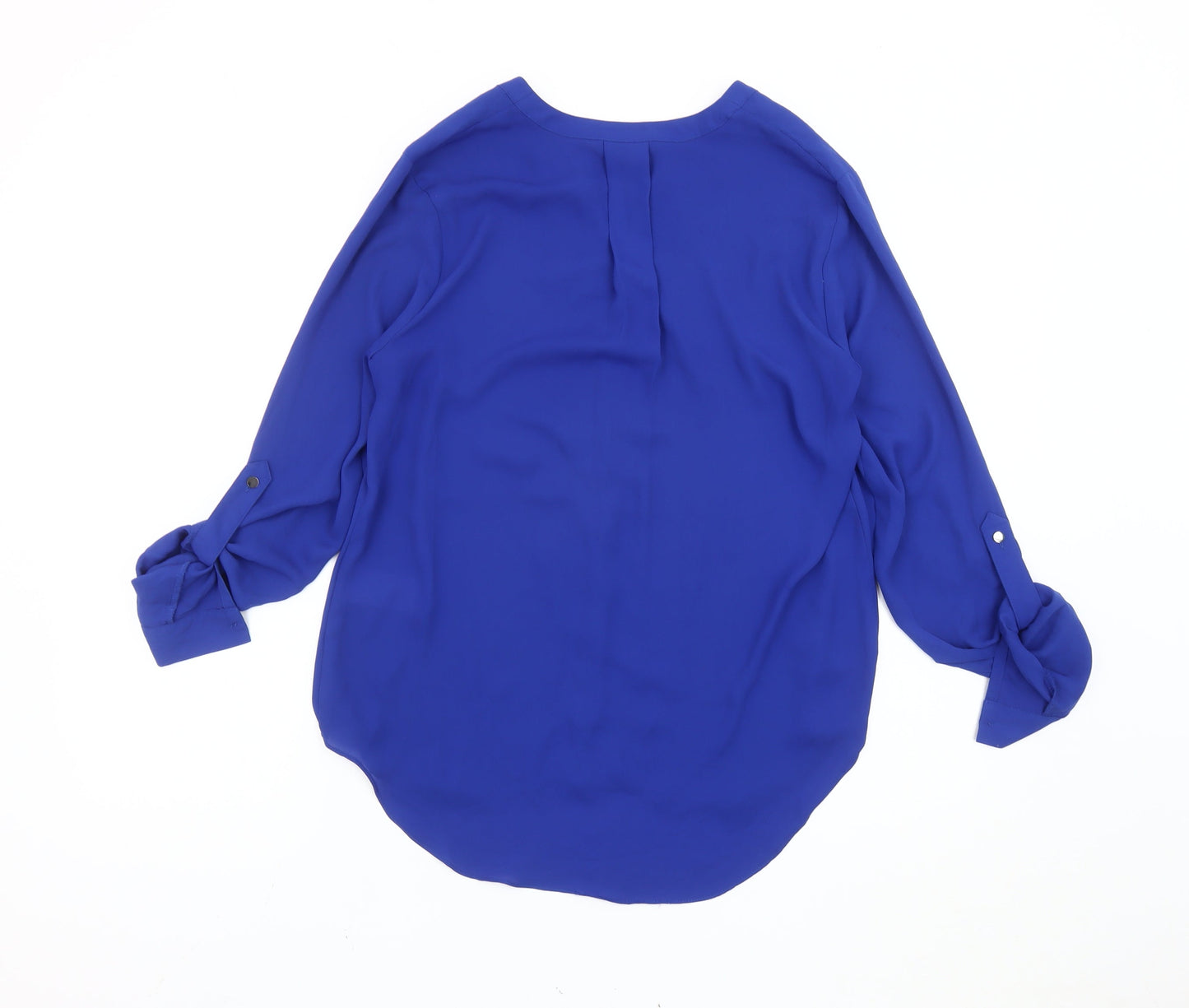 Warehouse Women’s Blue Size 10 V-Neck Chiffon Blouse