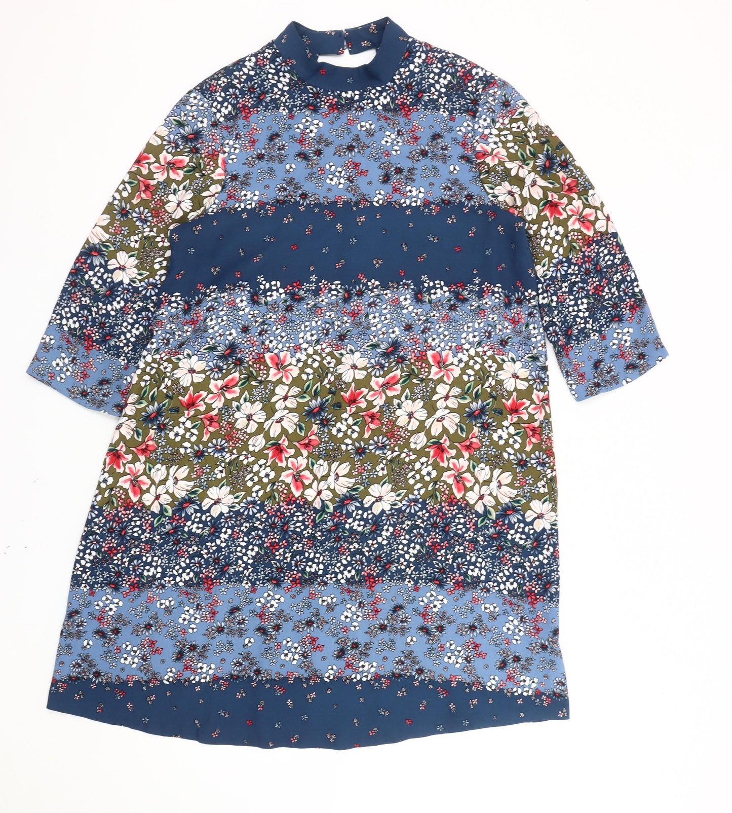 Marks and Spencer Women’s Multicoloured Floral Shift Dress UK 12