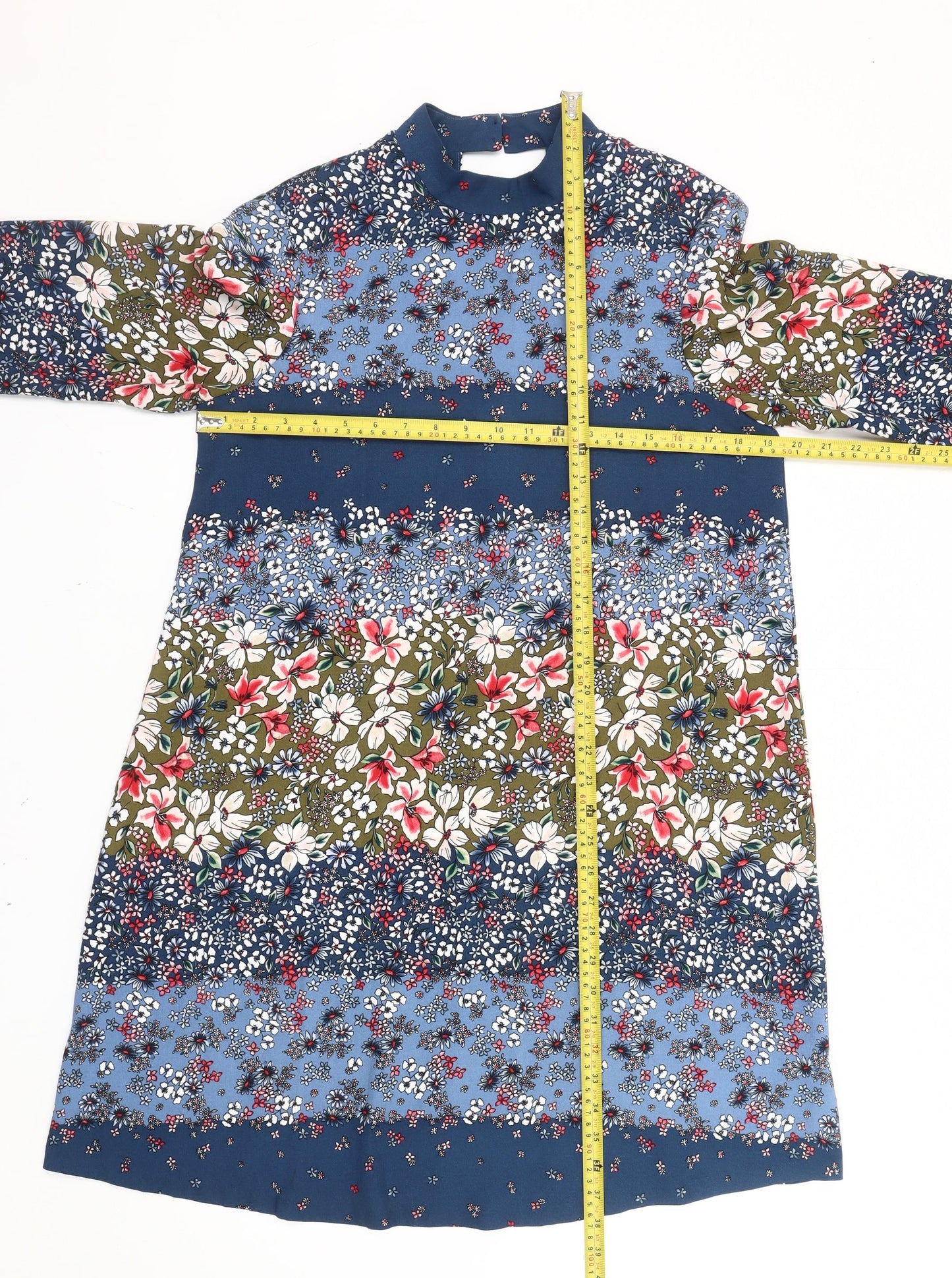 Marks and Spencer Women’s Multicoloured Floral Shift Dress UK 12