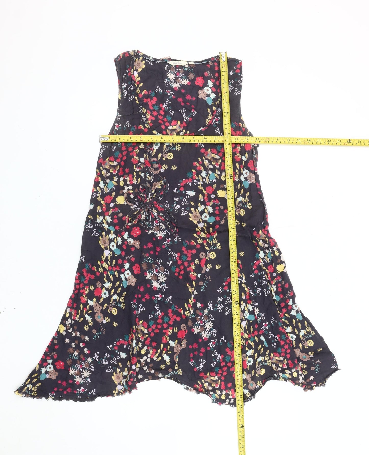 White Stuff Women’s Multicoloured Floral A-Line Dress Size 12