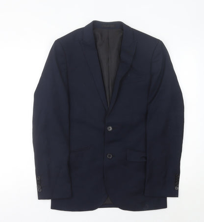 ONESIX5IVE5IVE Men’s Blue Slim Fit Blazer Jacket 36R Two Button