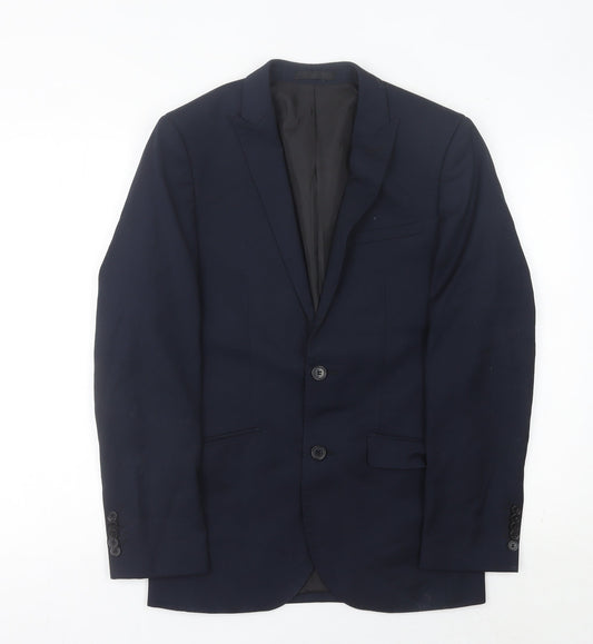 ONESIX5IVE Men’s Blue Slim Fit Blazer Jacket 36R Two Button
