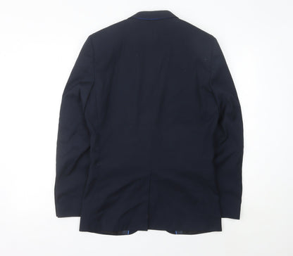 ONESIX5IVE5IVE Men’s Blue Slim Fit Blazer Jacket 36R Two Button