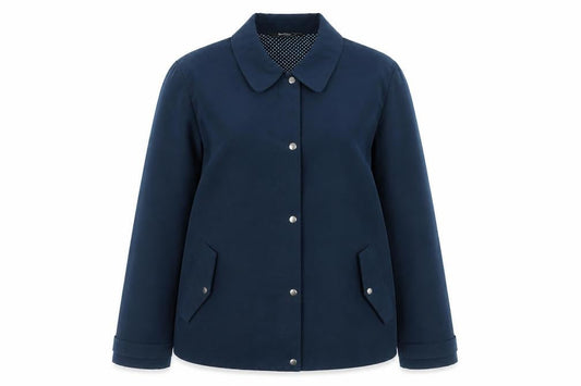 Bonmarché Womens Blue Mid-Length Button Jacket Size 14 Casual Workwear