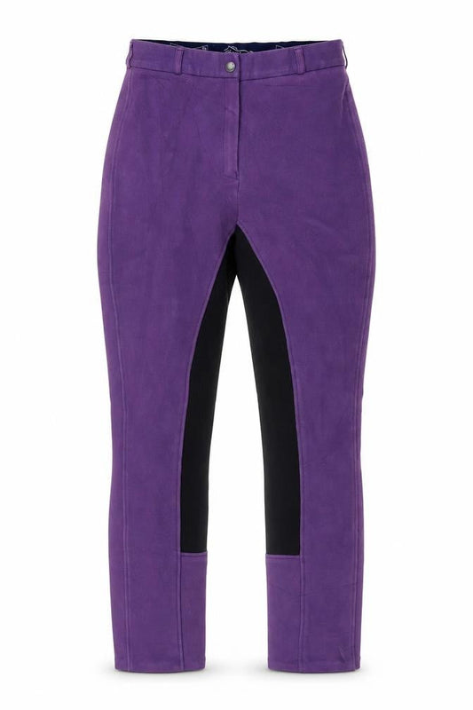 Shires Womens Purple Black Jodhpur Riding Trousers Size 28 Slim Fit