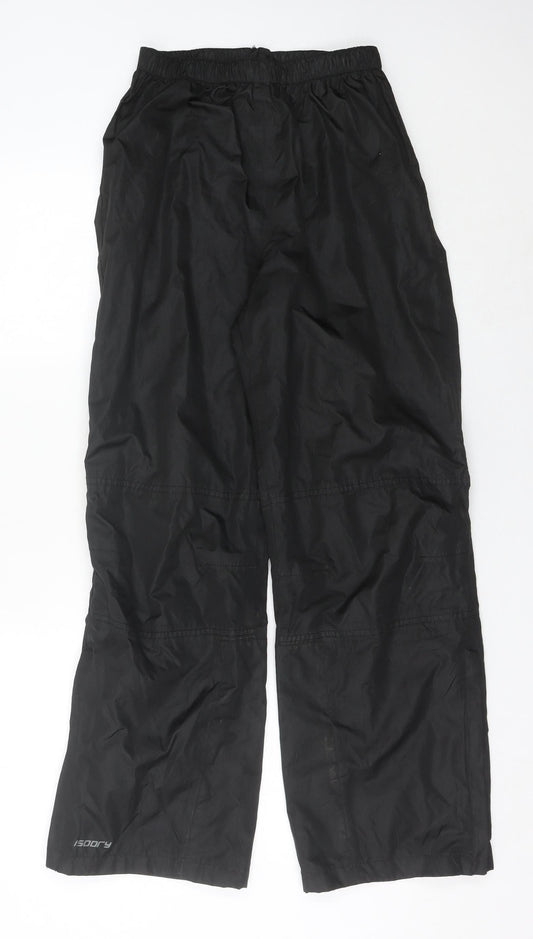 Mountain Warehouse Boys Black 13 Years Rain Trousers Waterproof