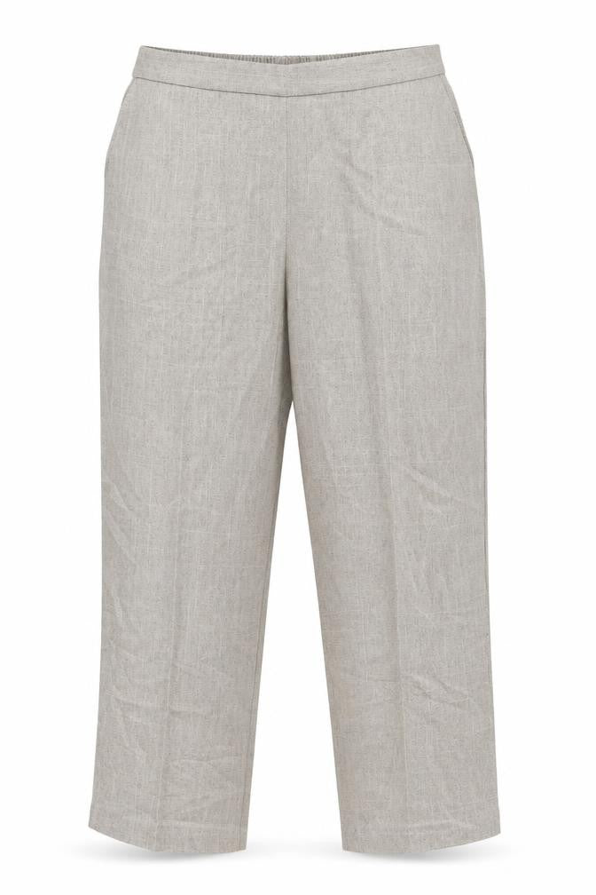 Autonomy Women Beige Straight Leg Trousers Size 18 Polyester
