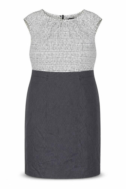 Marks & Spencer Women’s Black White Sheath Dress UK 20 Workwear