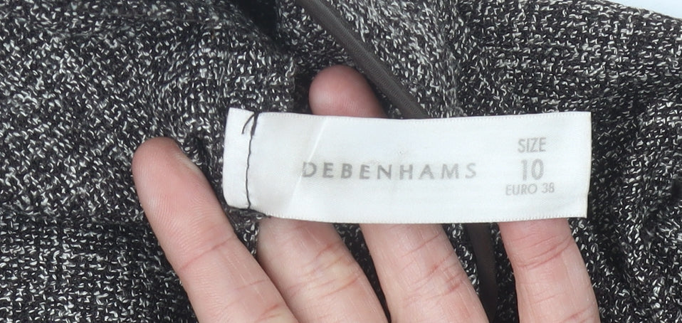 Debenhams Women’s Grey Check Dress Pants Trousers Size 10