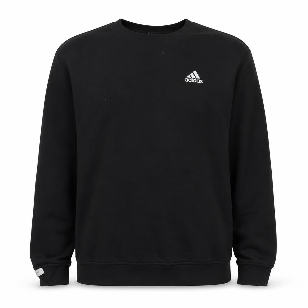Adidas Mens Black S Pullover Sweatshirt Crew Neck Long Sleeve