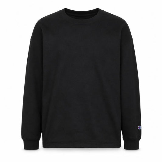 Champion Men's Black Large Pullover Crew Neck Sweatshirt